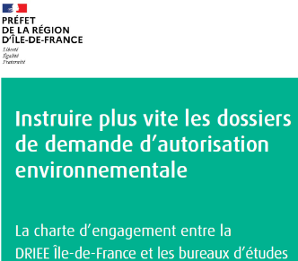 AHIDA CONSEIL est signataire de la Charte DRIEE pour instruire plus vite les dossiers de demande d'autorisation environnementale